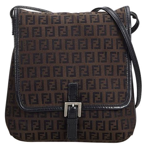 fendi brown fabric bag|fendi crossbody bag brown.